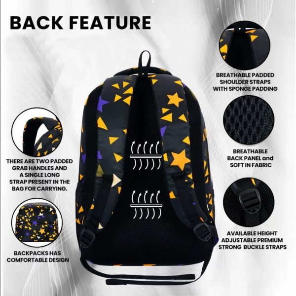 Espiral Star Print Children School Bags - Image 3