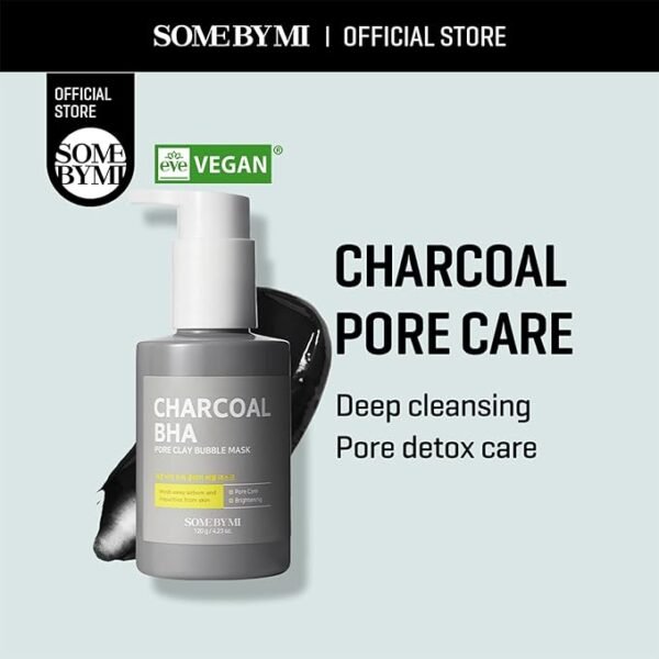 Deep Clean & Brighten: SOME BY MI Charcoal BHA Bubble Mask - Image 4