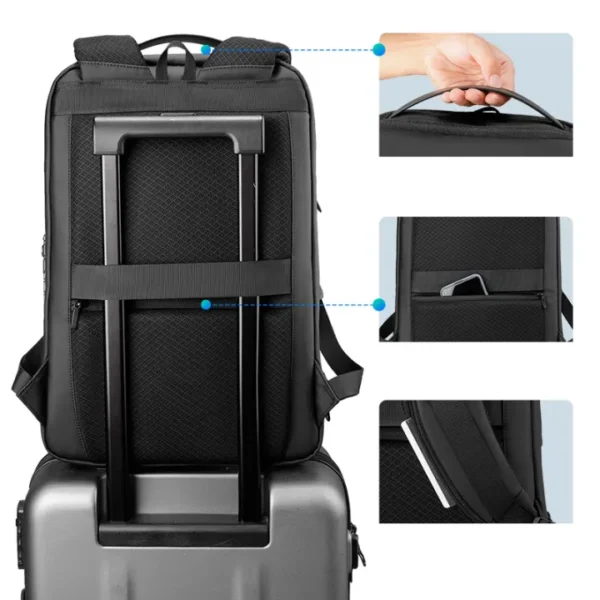 Mark Ryden COMPILO MR9000 Premium Digital Lock Laptop Backpack - Image 5