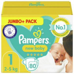 Pampers Newborn Comfort: Size 1 Belt Diapers (2-5kg, 80pcs, UK)