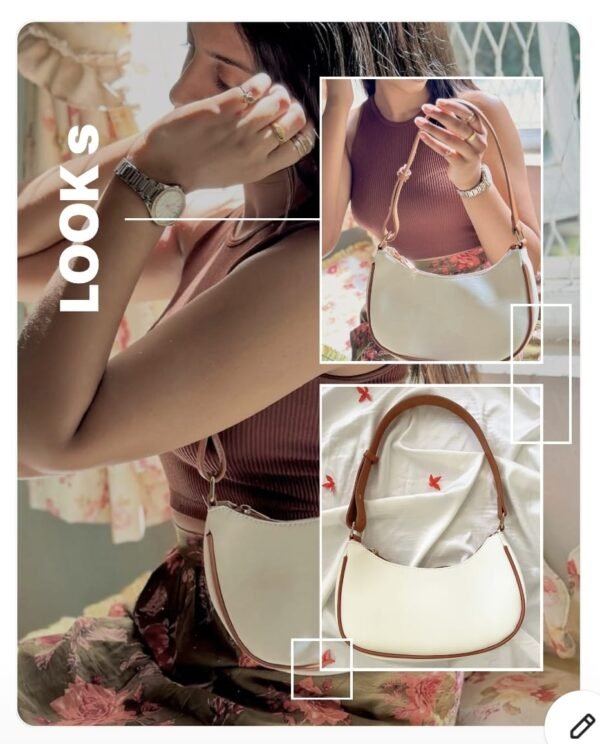Women’s Crescent Underarm Bag Summer 2025 - Image 3