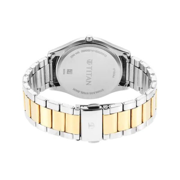 TITAN NR1713BM02 Karishma Black Dial Brass Strap Men’s Watch - Image 4