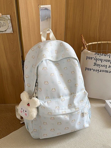Cute Bow Bag Cat Girl Gentle Japanese Junior High School Puppy College Student Backpack - Image 5