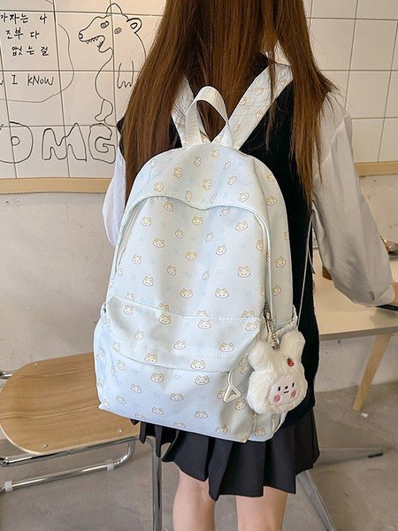 Cute Bow Bag Cat Girl Gentle Japanese Junior High School Puppy College Student Backpack - Image 3
