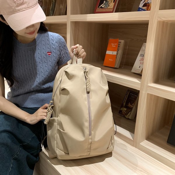 Student backpack female & male student lightweight travel bag simple casual backpack male fashion large capacity backpack summer - Image 7