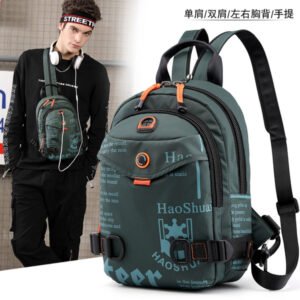 Chest bag multi-functional fashion shoulder bag waterproof nylon cloth shoulder messenger bag
