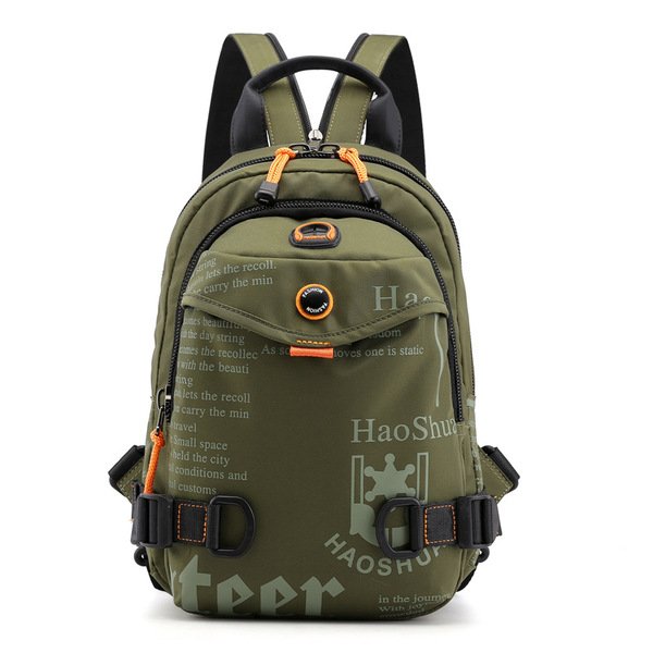 Chest bag multi-functional fashion shoulder bag waterproof nylon cloth shoulder messenger bag - Image 3