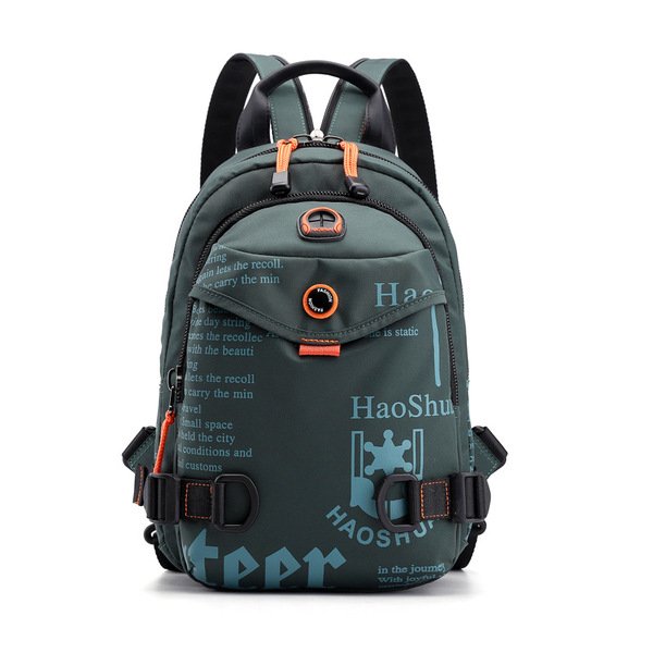 Chest bag multi-functional fashion shoulder bag waterproof nylon cloth shoulder messenger bag - Image 2